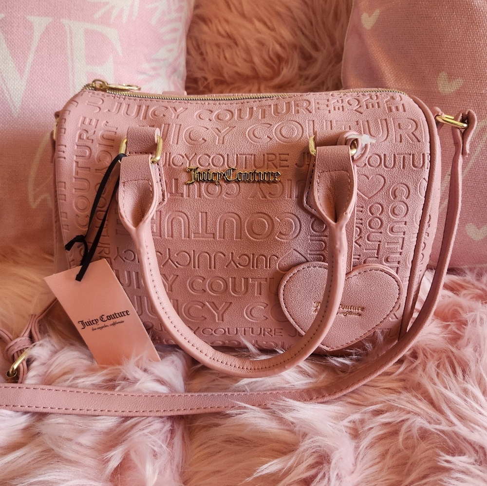 Juicy Couture Debossed Taffy Satchel